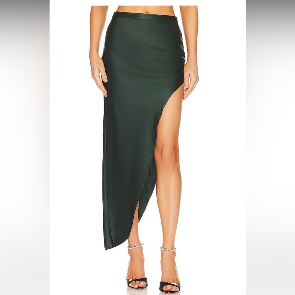 Green maxi fleur du mal skirt